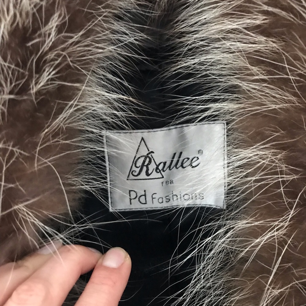 Rallee leather fur coat